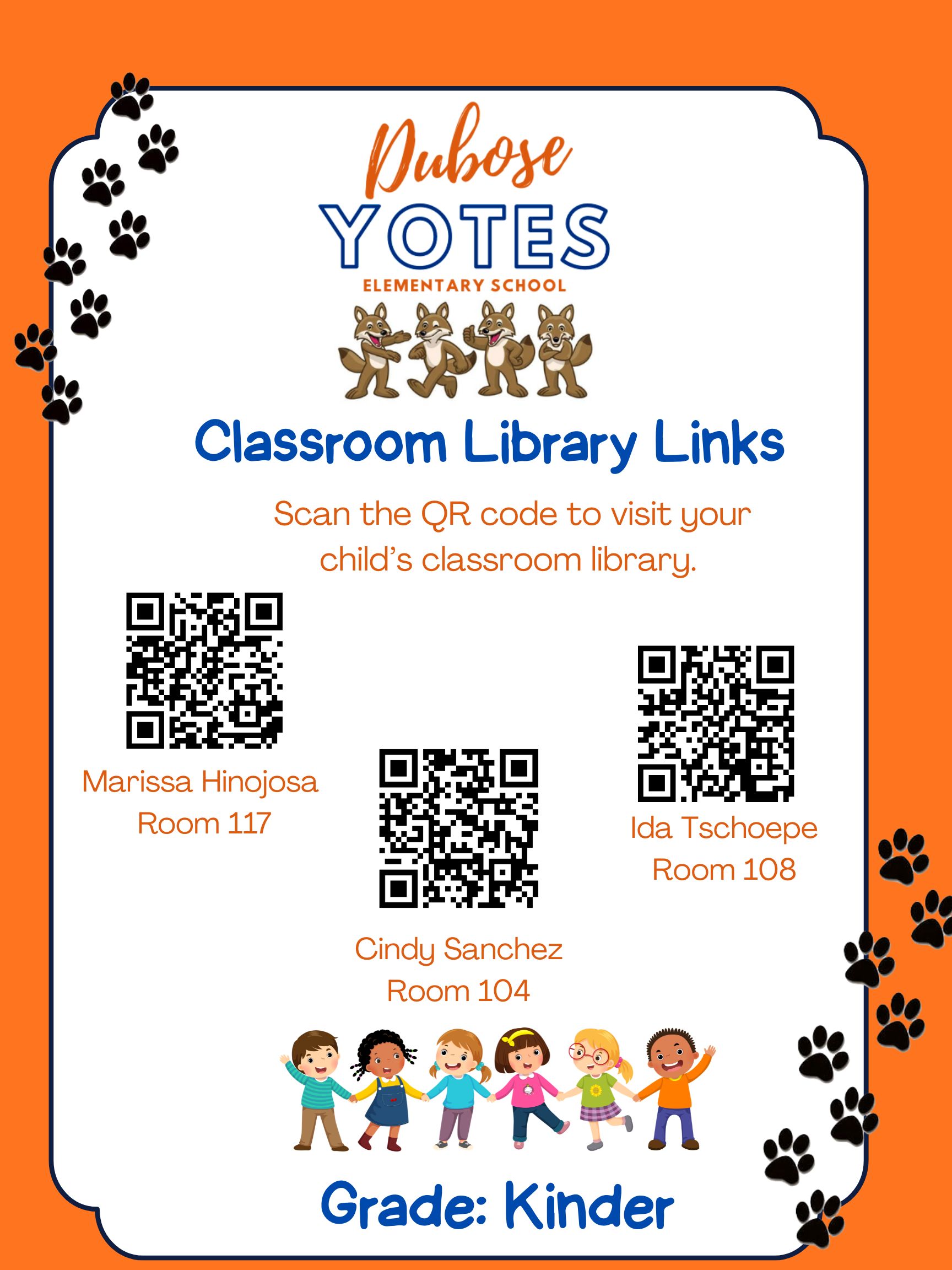 KINDER LIBRARY LINKS